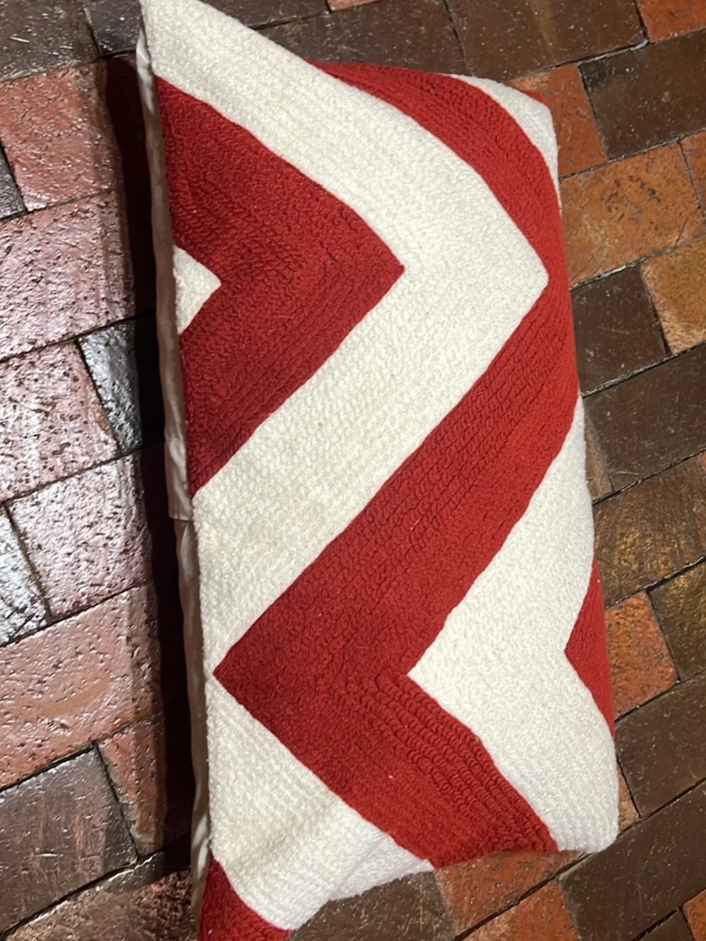HOME Pottery Barn pillow 14” X 20” Chevron design